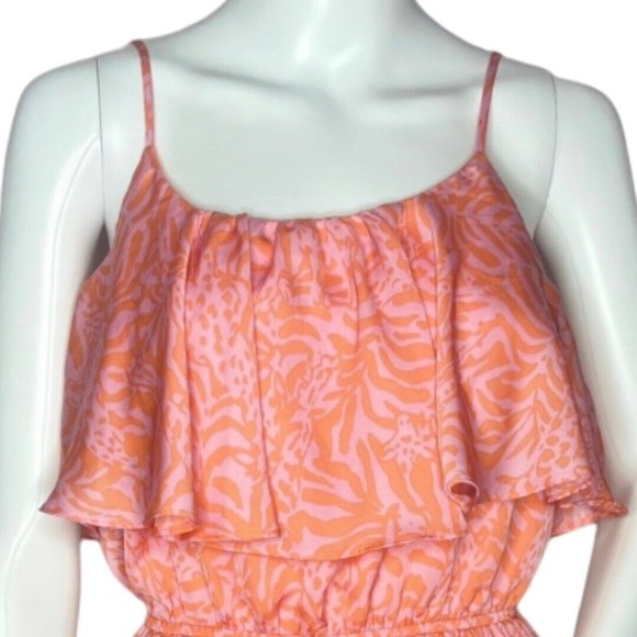 Lilly Pulitzer X Target Women’s Giraffing Me Crazy Flounce Dress Pink‎ Orange S - Picture 5 of 8